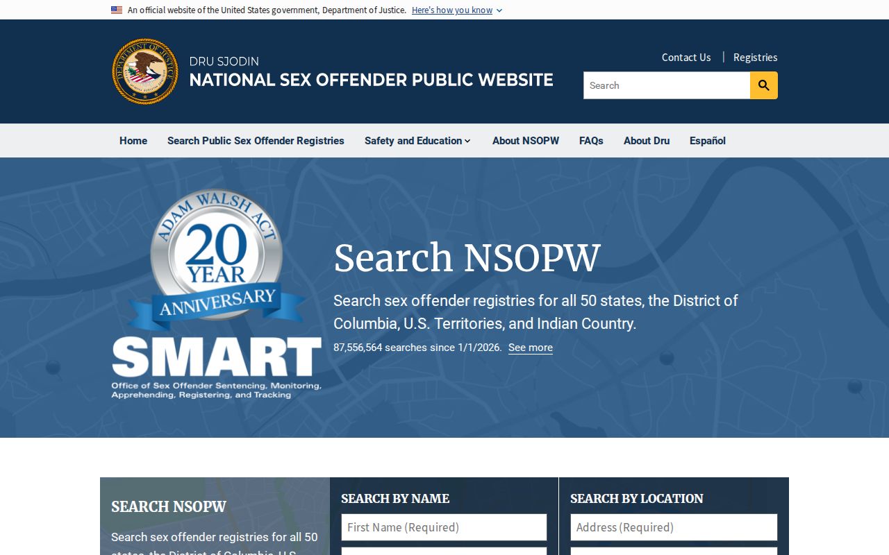 Bollinger County sex offender check through the national registry